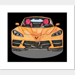 Corvette C8 Posters and Art